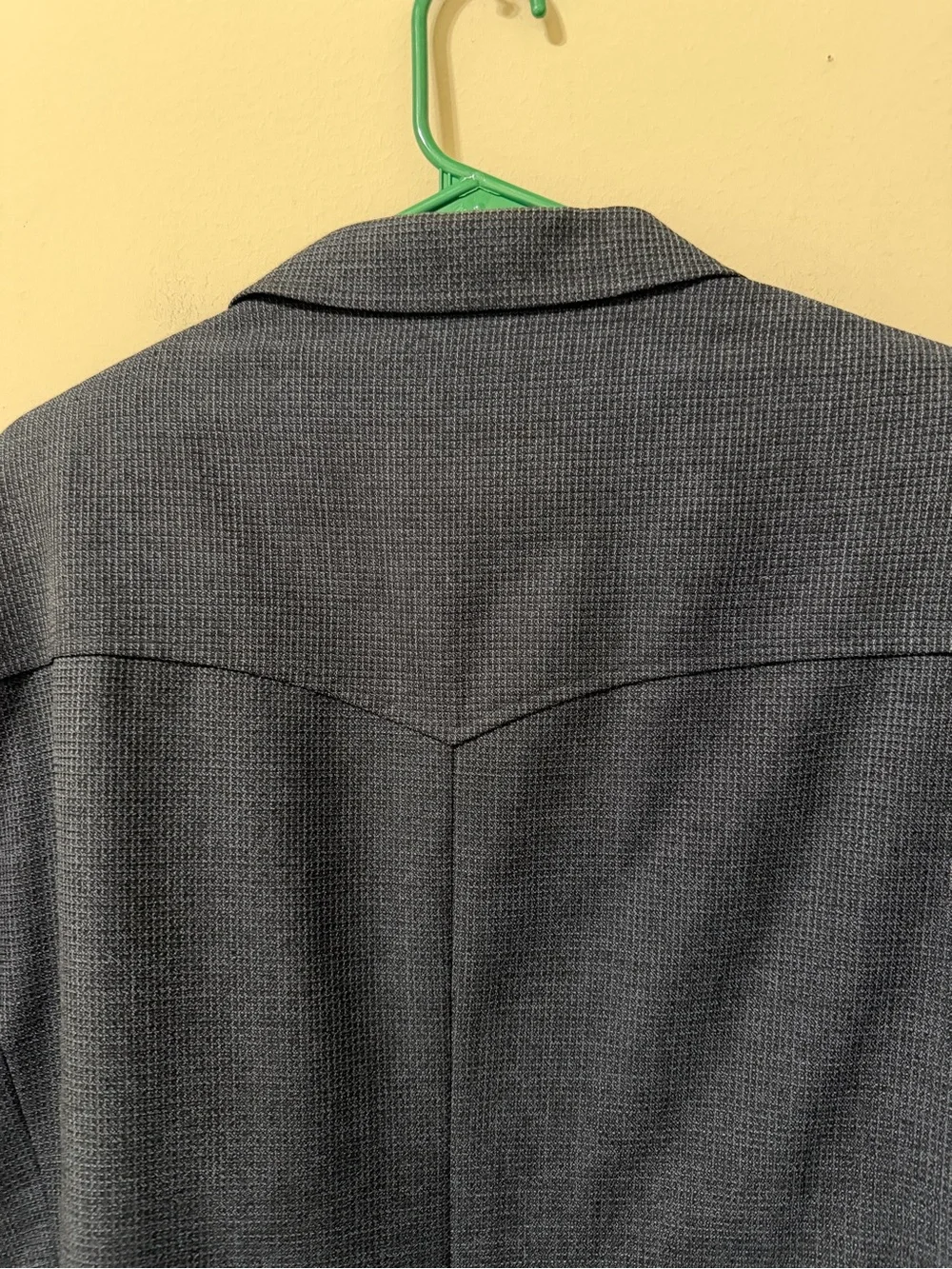 Bar WS western 46l wool/poly blend Mens Navy Textured Blazer euc vintage classic